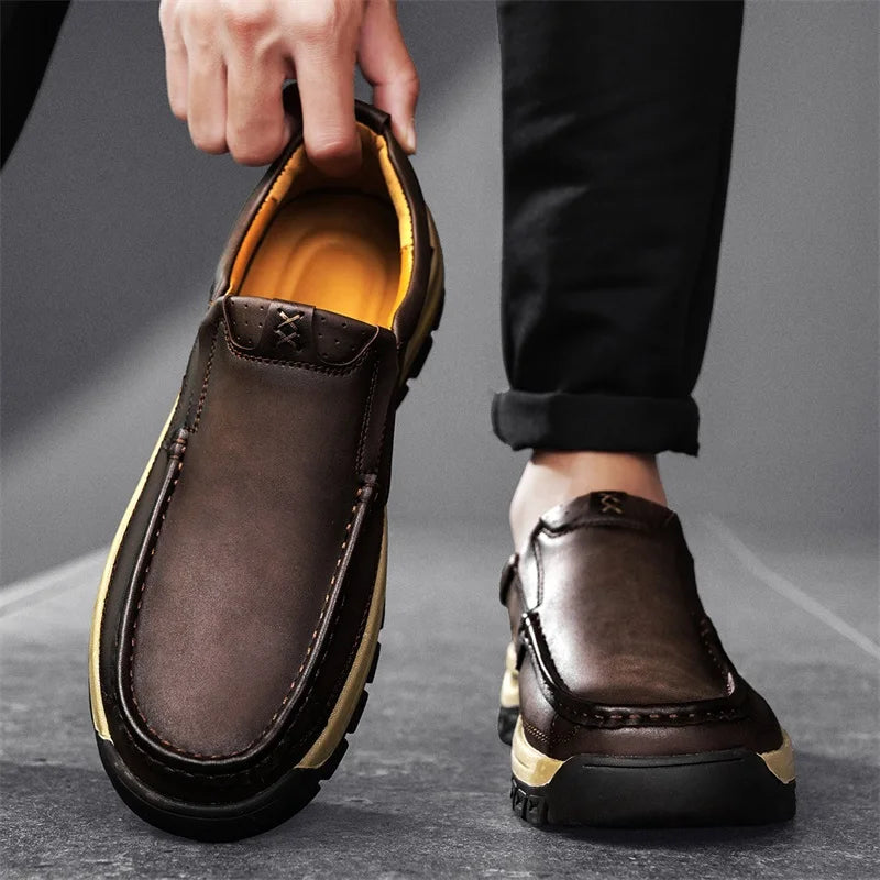 Leather Loafers Men