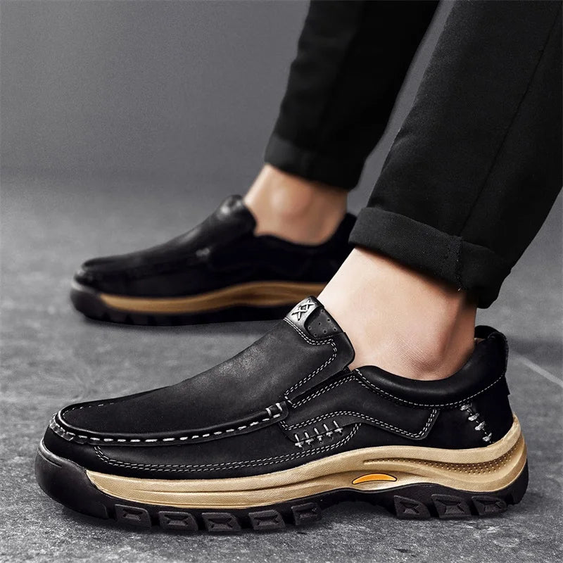 Leather Loafers Men