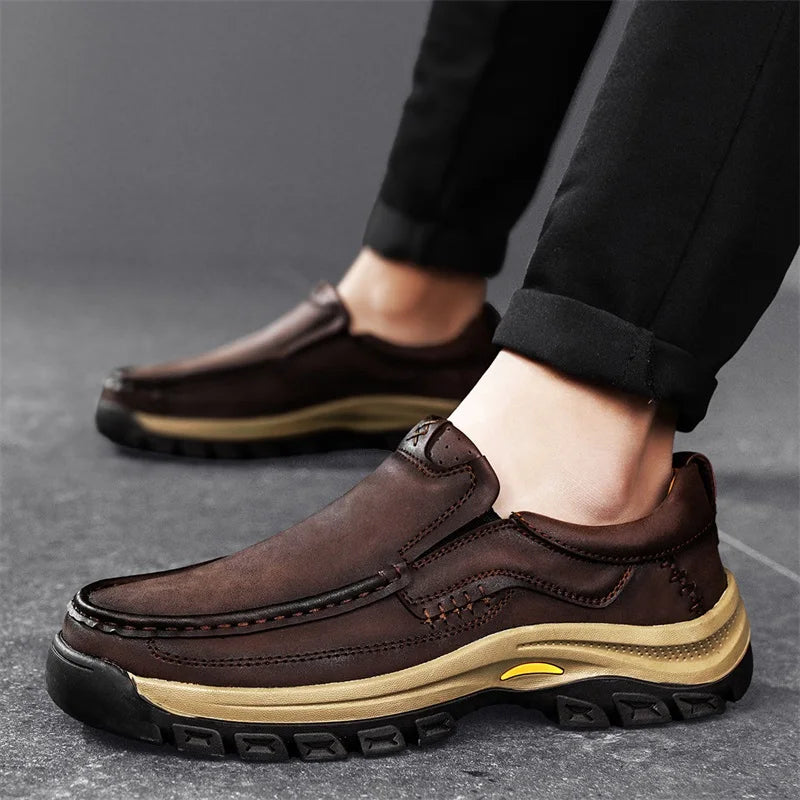 Leather Loafers Men