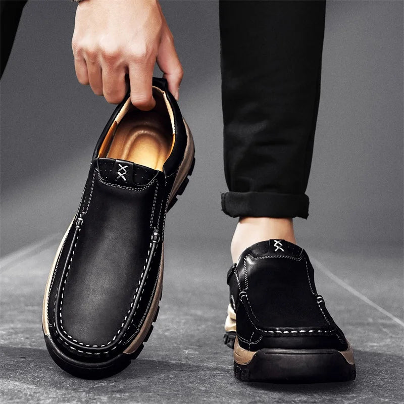 Leather Loafers Men